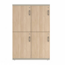 Prime™ 53.6"H Double Column Locker, Two Rows, 36"W x 18"D, Laminate Doors - Left Opening