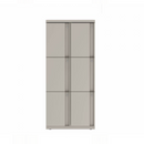 Prime™ 53.6"H Double Column Locker, Three Rows, 24"W x 18"D, Full Pull Doors - Left Opening