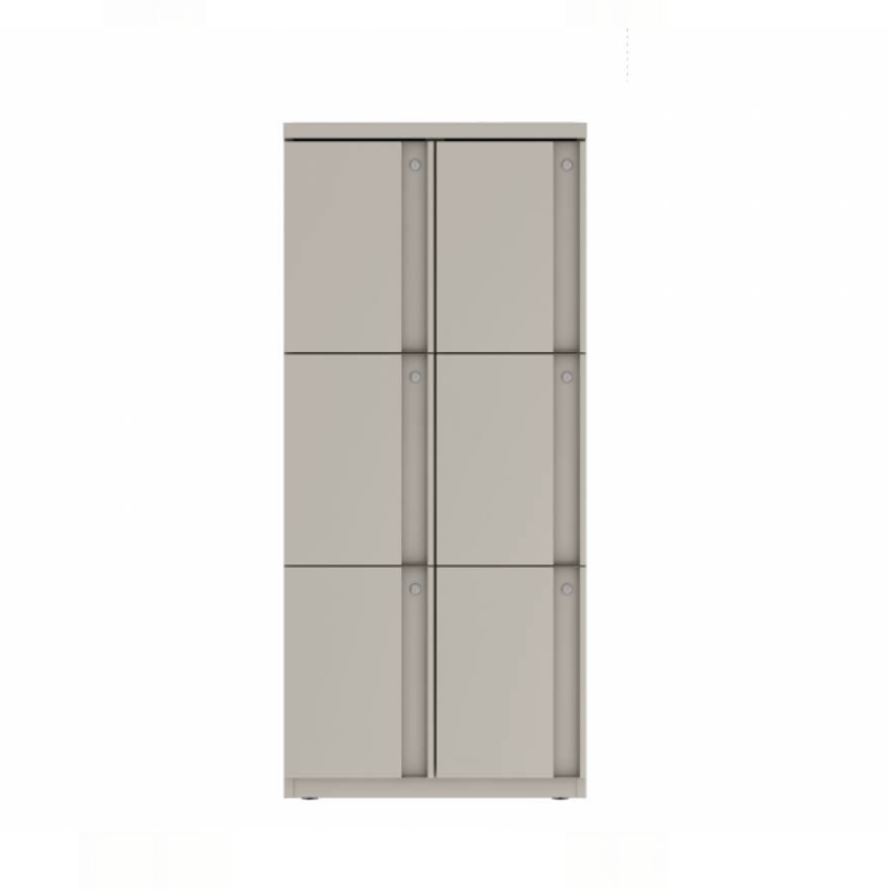 Prime™ 53.6"H Double Column Locker, Three Rows, 24"W x 18"D, Full Pull Doors - Left Opening