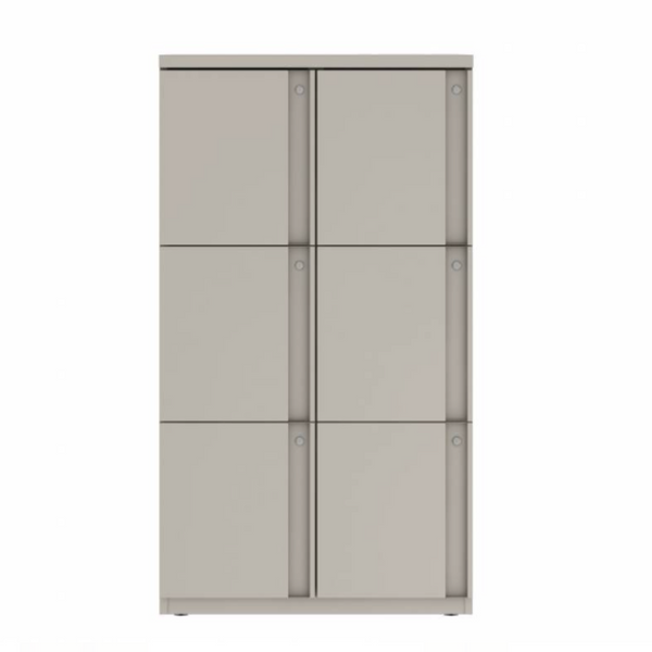 Prime™ 53.6"H Double Column Locker, Three Rows, 30"W x 18"D, Full Pull Doors - Right Opening