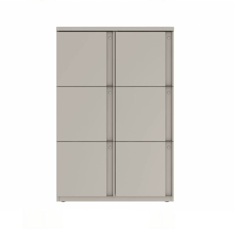 Prime™ 53.6"H Double Column Locker, Three Rows, 36"W x 18"D, Full Pull Doors - Left Opening