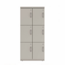 Prime™ 53.6"H Double Column Locker, Three Rows, 24"W x 18"D, Flat Metal Doors - Left Opening