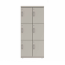 Prime™ 53.6"H Double Column Locker, Three Rows, 24"W x 18"D, Flat Metal Doors - Right Opening