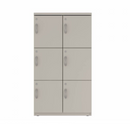 Prime™ 53.6"H Double Column Locker, Three Rows, 36"W x 18"D, Flat Metal Doors - Left Opening
