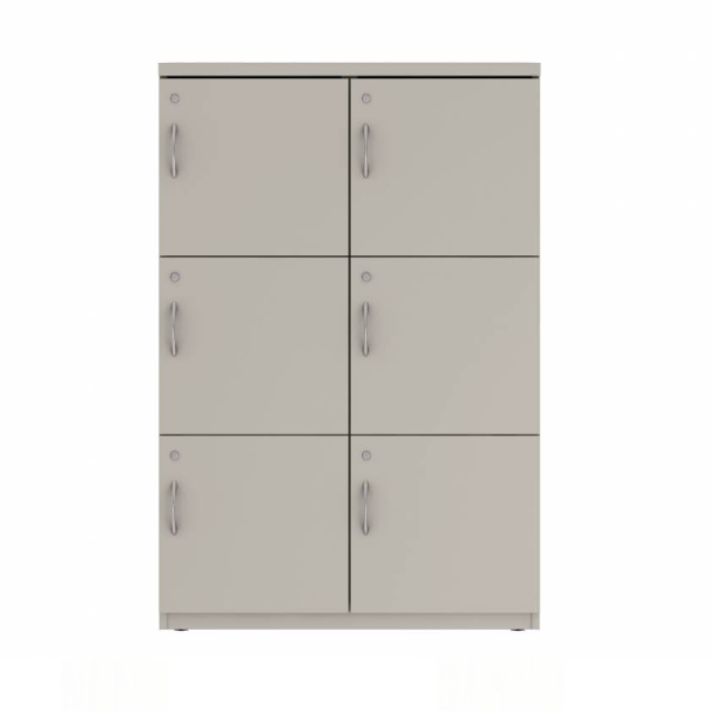 Prime™ 53.6"H Double Column Locker, Three Rows, 36"W x 18"D, Flat Metal Doors - Right Opening