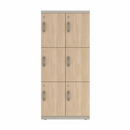 Prime™ 53.6"H Double Column Locker, Three Rows, 24"W x 18"D, Laminate Doors - Right Opening