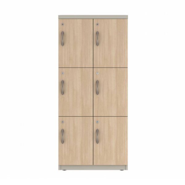 Prime™ 53.6"H Double Column Locker, Three Rows, 24"W x 18"D, Laminate Doors - Right Opening