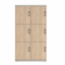 Prime™ 53.6"H Double Column Locker, Three Rows, 30"W x 18"D, Laminate Doors - Left Opening