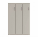 Prime™ 53.6"H Triple Column Locker, One Row, 36"W x 18"D, Flat Metal Doors - Left Opening