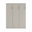 Prime™ 53.6"H Triple Column Locker, One Row, 42"W x 18"D, Flat Metal Doors - Left Opening