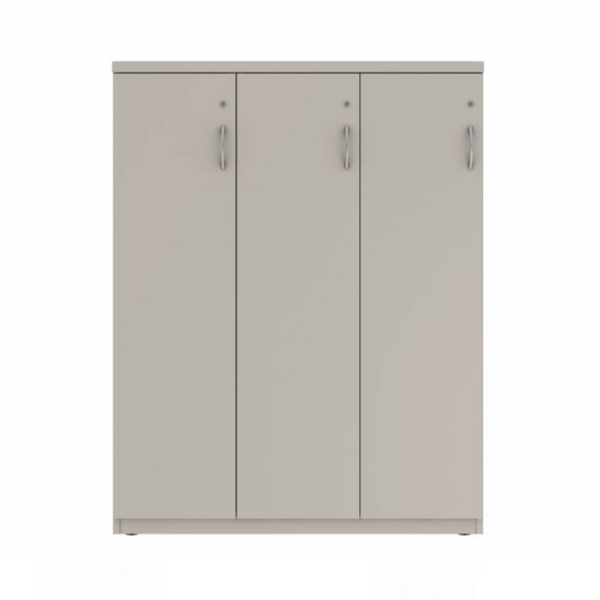Prime™ 53.6"H Triple Column Locker, One Row, 42"W x 18"D, Flat Metal Doors - Left Opening