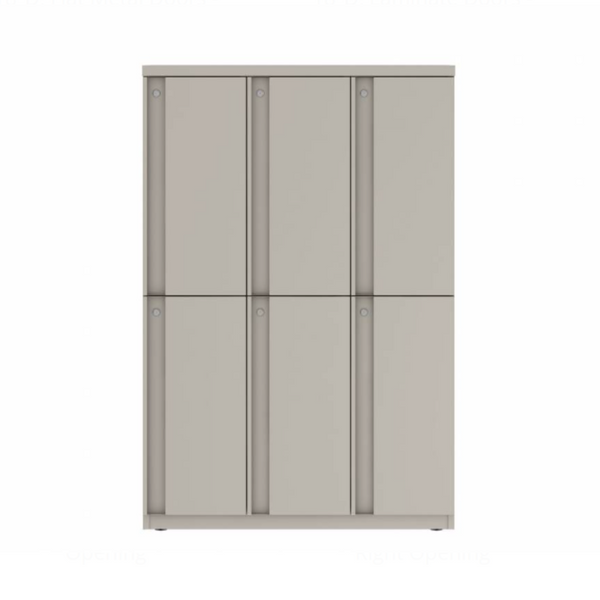 Prime™ 53.6"H Triple Column Locker, Two Rows, 36"W x 18"D, Full Pull Doors - Right Opening