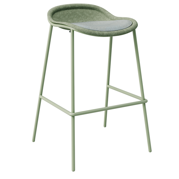 KFI Studios Vale PET Felt Bar Height Stool