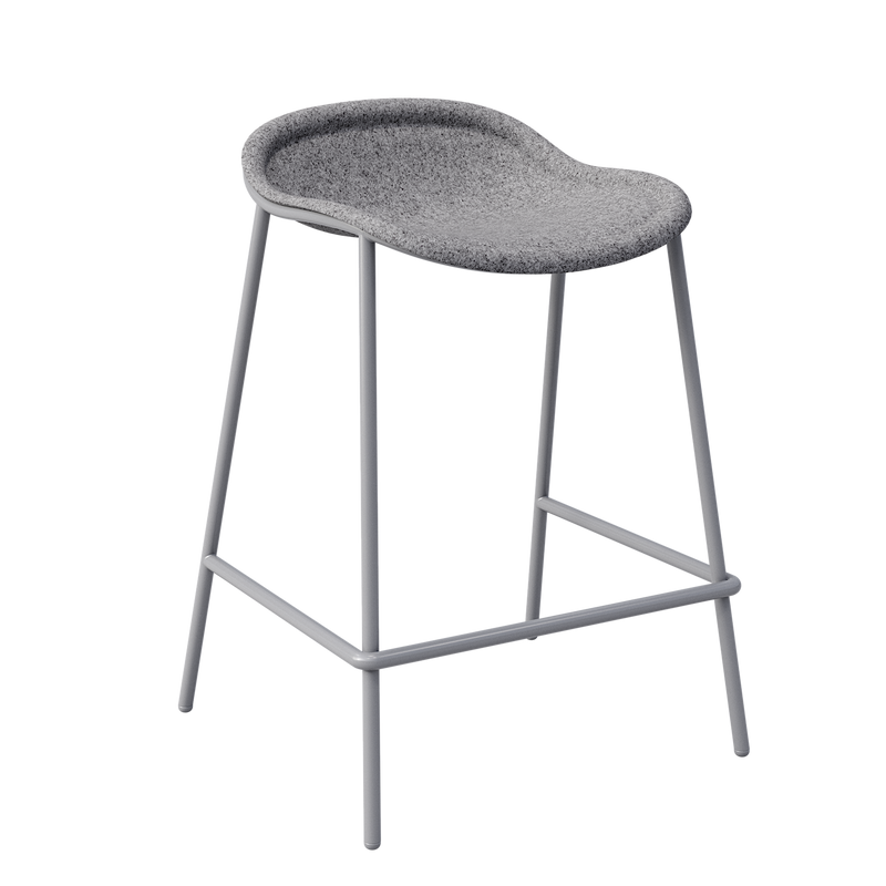 KFI Studios Vale PET Felt Counter Height Stool