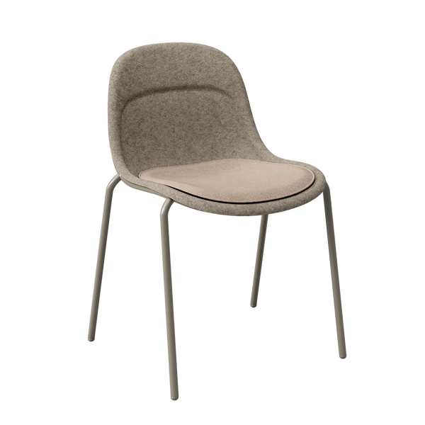 Vale Armless PET Felt Stackable Chair