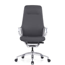 Veneto High Back Executive Chair with Polished Aluminum Frame