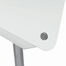 Vizual Magnetic Glass Mobile Easel with Chrome Frame