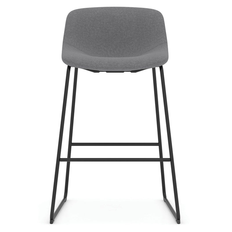 Willow Cafe Height Bistro Stool with Black Sled Base