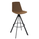 Zoso Contemporary Faux Leather Swivel Bar Stool