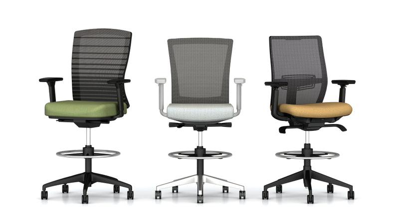 Devens Grey Frame Configurable Stool
