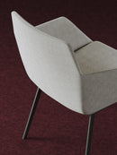 Ardyn Low Back Lounge Chair 4-Leg Metal Base