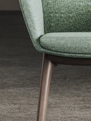 Ardyn Low Back Lounge Chair 4-Leg Wood Base