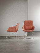 Ardyn Low Back Lounge Chair Wire Base Configurable