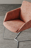 Ardyn Low Back Lounge Chair Wire Base