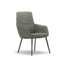 Ardyn Mid Back Lounge Chair 4-Leg Metal Base