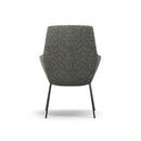 Ardyn Mid Back Lounge Chair 4-Leg Metal Base