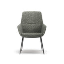 Ardyn Mid Back Lounge Chair 4-Leg Metal Base