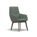 Ardyn Mid Back Lounge Chair 4-Leg Wood Base