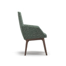 Ardyn Mid Back Lounge Chair 4-Leg Wood Base