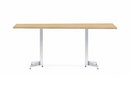 Anywhere 96"W x 60"D Wedge Conference Table with Tapered Blade Bases & One Piece Top