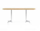 Anywhere 72"W x 36"D Bow End Rectangular Conference Table with Tapered Blade Bases & One Piece Top