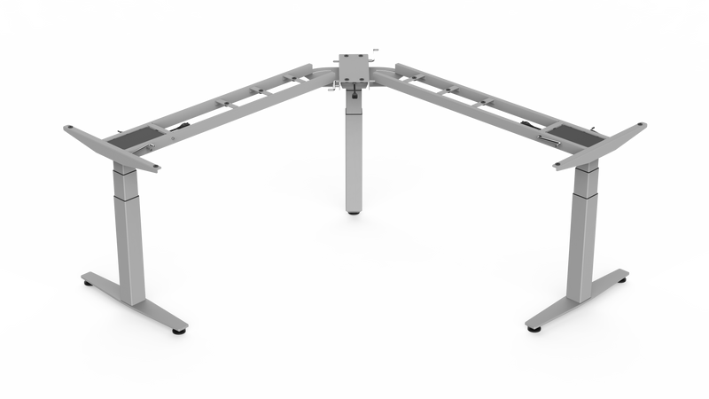 Rizer Height Adjustable L Desk with Cable Management