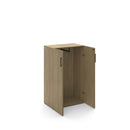 Calibrate Series Storage 50"H Two Door Cabinet with Vertical Coat Rod