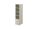 Calibrate Series Storage BF Pedestal Tower With Bookcase On Glides