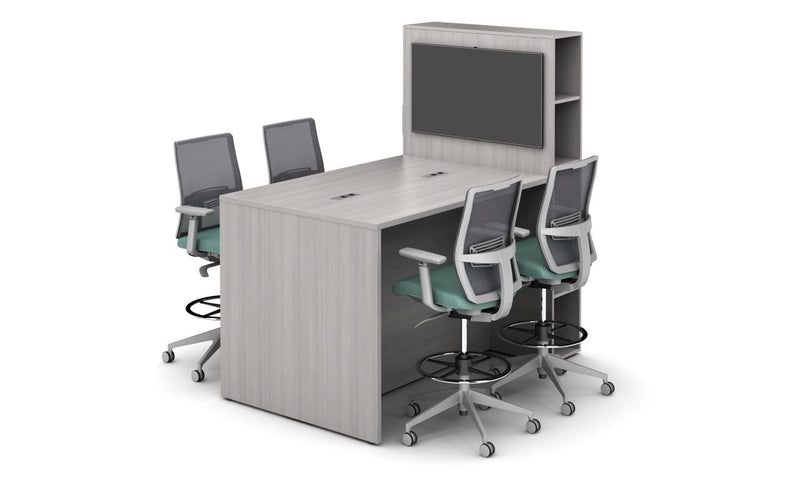 Devens Black Frame Configurable Stool