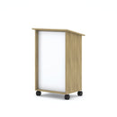 Calibrate Mobile Lectern With Open Shelves