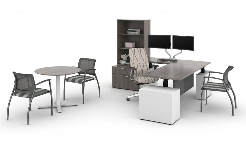 Grafton Configurable Side Chair (Silver Frame)