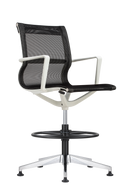Kinetic Stool White Frame Spider Mesh Color Task Chair