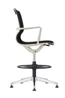 Kinetic Stool White Frame Spider Mesh Color Task Chair