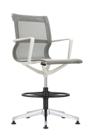 Kinetic Stool White Frame Spider Mesh Color Task Chair