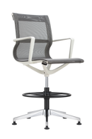 Kinetic Stool White Frame Spider Mesh Color Task Chair