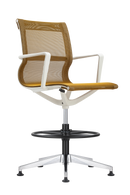 Kinetic Stool White Frame Spider Mesh Color Task Chair