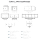 Saxon Modular Reception Seating Short Right Arm