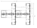 Compile 4 Person 54"H 6' x 8' Workstation Typical