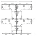 Compile 4 Person 54"H 6' x 6' Workstation Typical