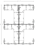 Compile 4 Person 54"H 6' x 8' Workstation Typical